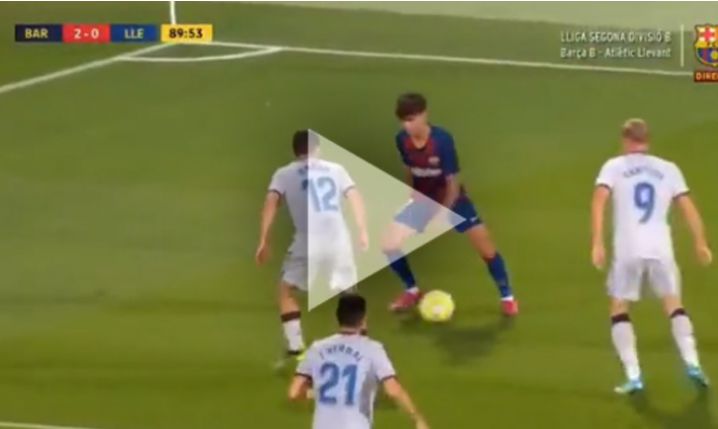 NIESAMOWITA akcja i gol piłkarza Barcelony B! [VIDEO]